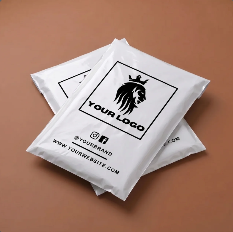 Custom Polymailers — White