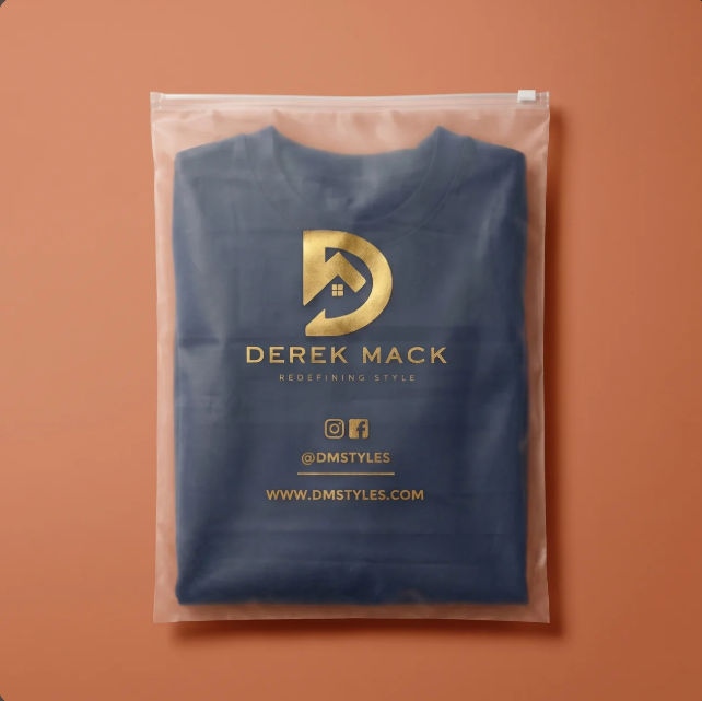 Frosted Zipper Bags — White
